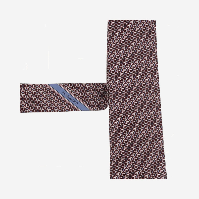 Ferragamo Silk Dotted Necktie — Purple Neckties