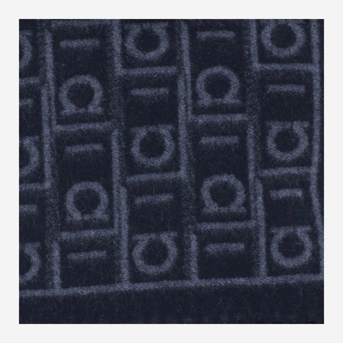 Ferragamo Wool-Blend Scarf — Navy Scarfs