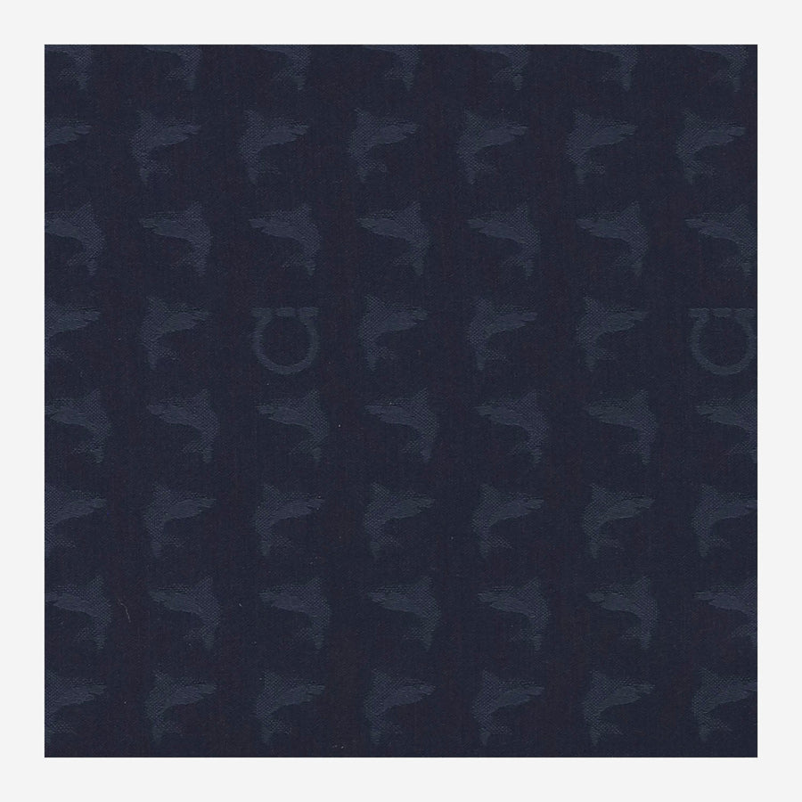 Ferragamo Wool Scarf — Navy Scarfs