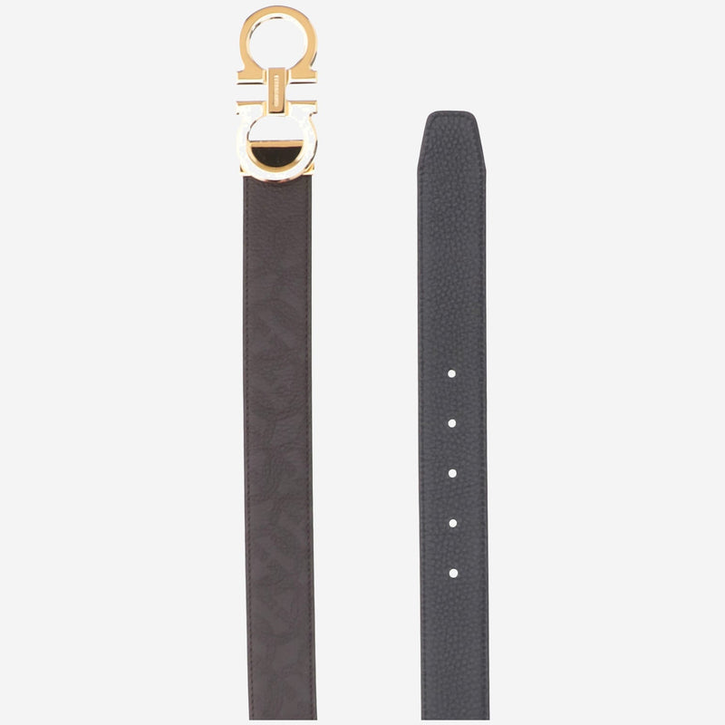 Ferragamo Calf Leather Belt — Brown