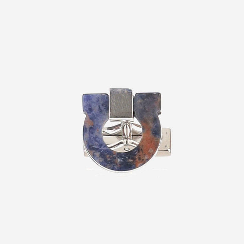 Ferragamo Semiprecious Stone With Palladium Finish Bracelet — Blue Brass/semiprecious Bracelets