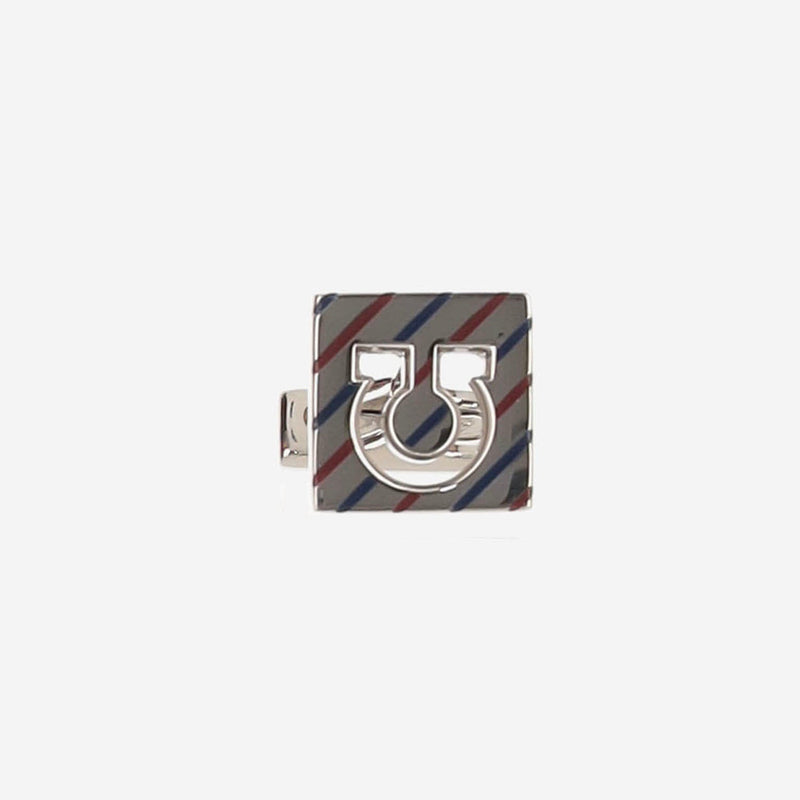 Ferragamo Cufflinks — Multicolor Brass Accessory