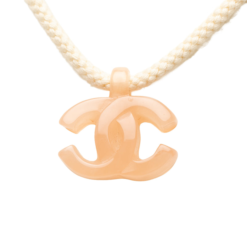 CC Resin and Cord Pendant Necklace - Image 2