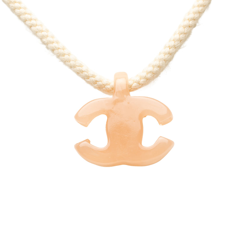 CC Resin and Cord Pendant Necklace - Image 3