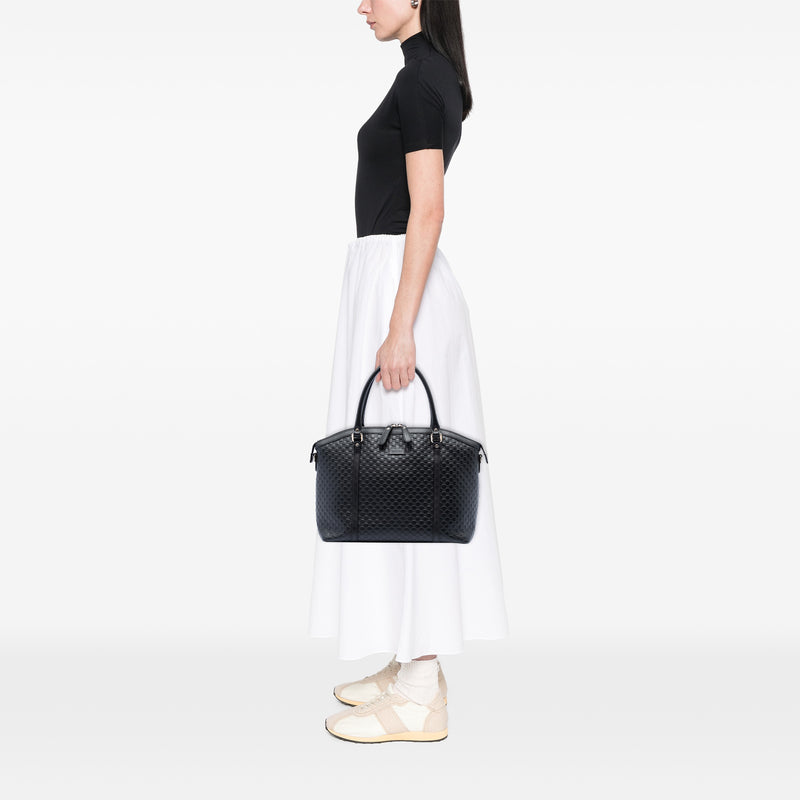 Large Microguccissima Dome Satchel - Image 7