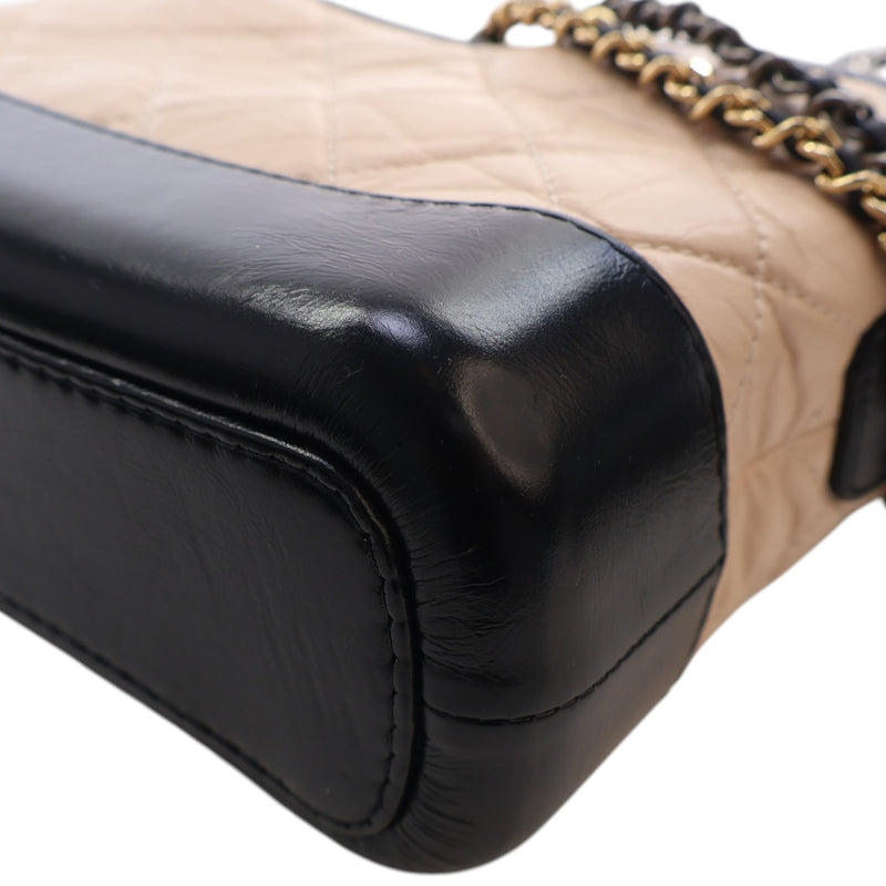 Small Quilted Aged Calfskin Gabrielle Hobo - Image 10