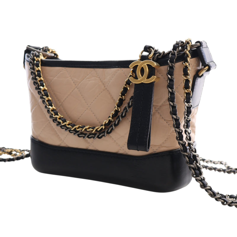Small Quilted Aged Calfskin Gabrielle Hobo - Image 3