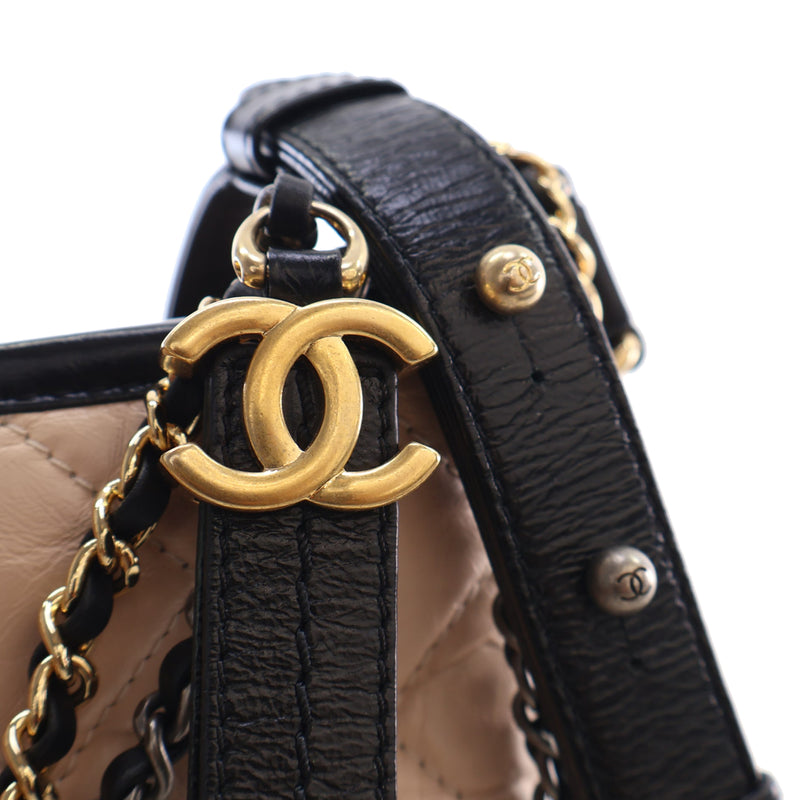 Small Quilted Aged Calfskin Gabrielle Hobo - Image 7