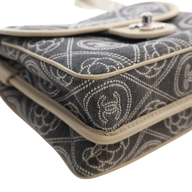 Camellia Printed Canvas Double Side Flap - Image 9