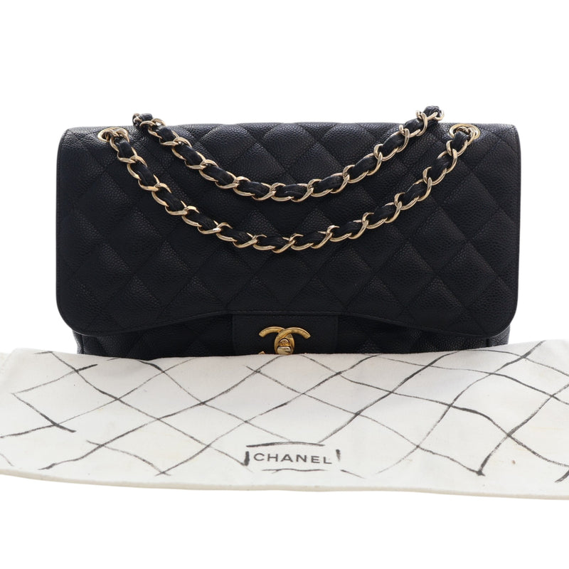 Jumbo Classic Caviar Double Flap - Image 15
