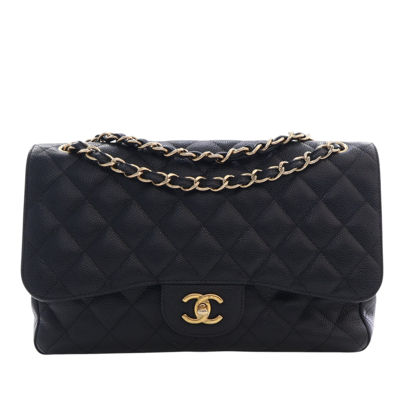 Jumbo Classic Caviar Double Flap - Image 1