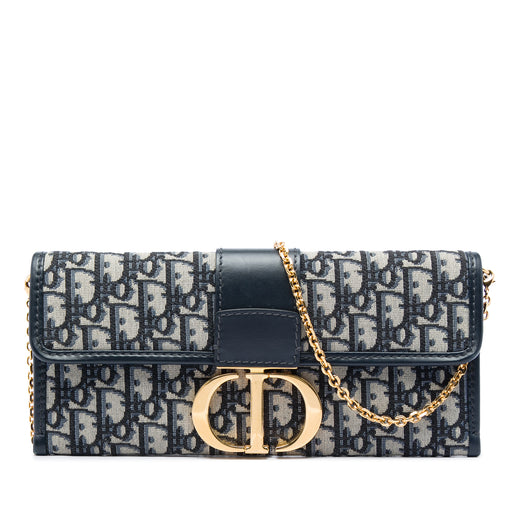 Oblique Canvas 30 Montaigne Clutch With Chain - Image 1
