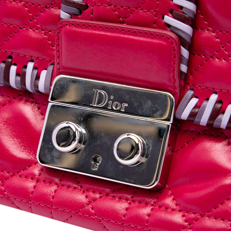 Lambskin Cannage New Lock Whipstitch Chain Flap - Image 5