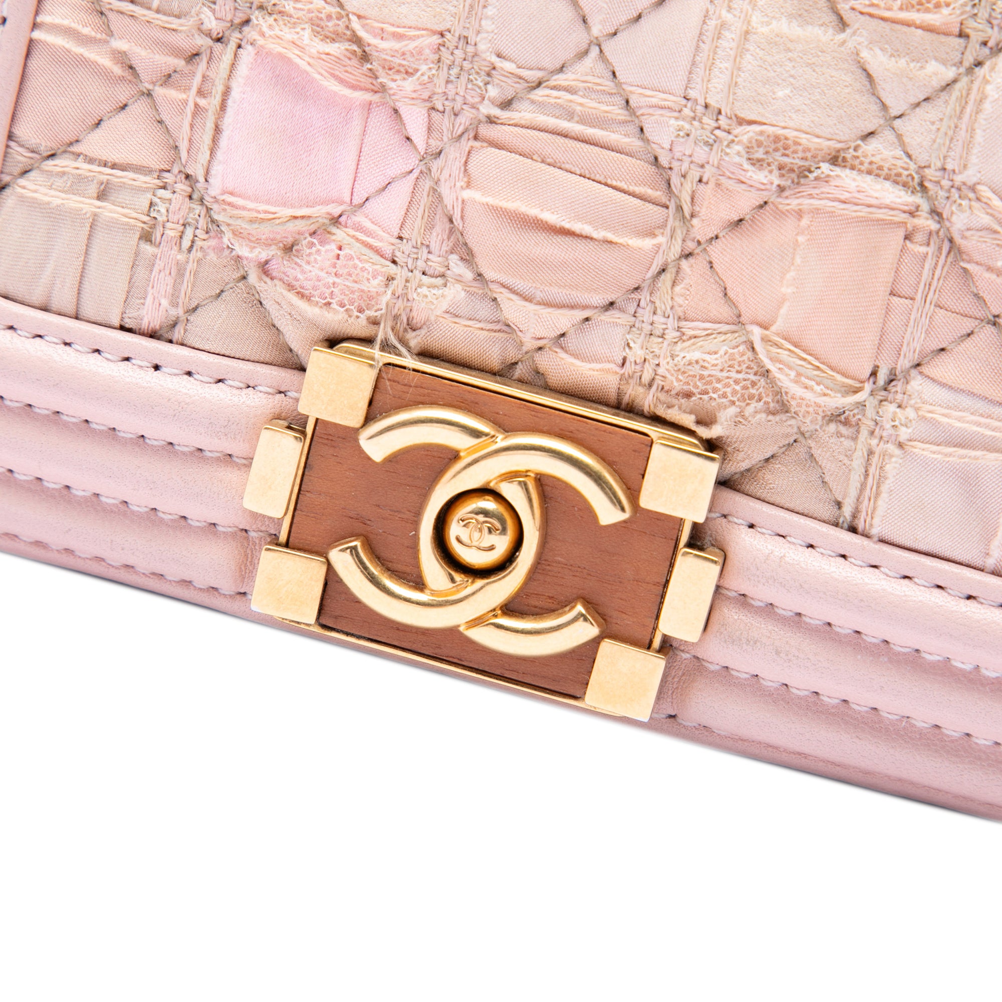 Mini Quilted Tweed and Lambskin Boy Flap - Image 5