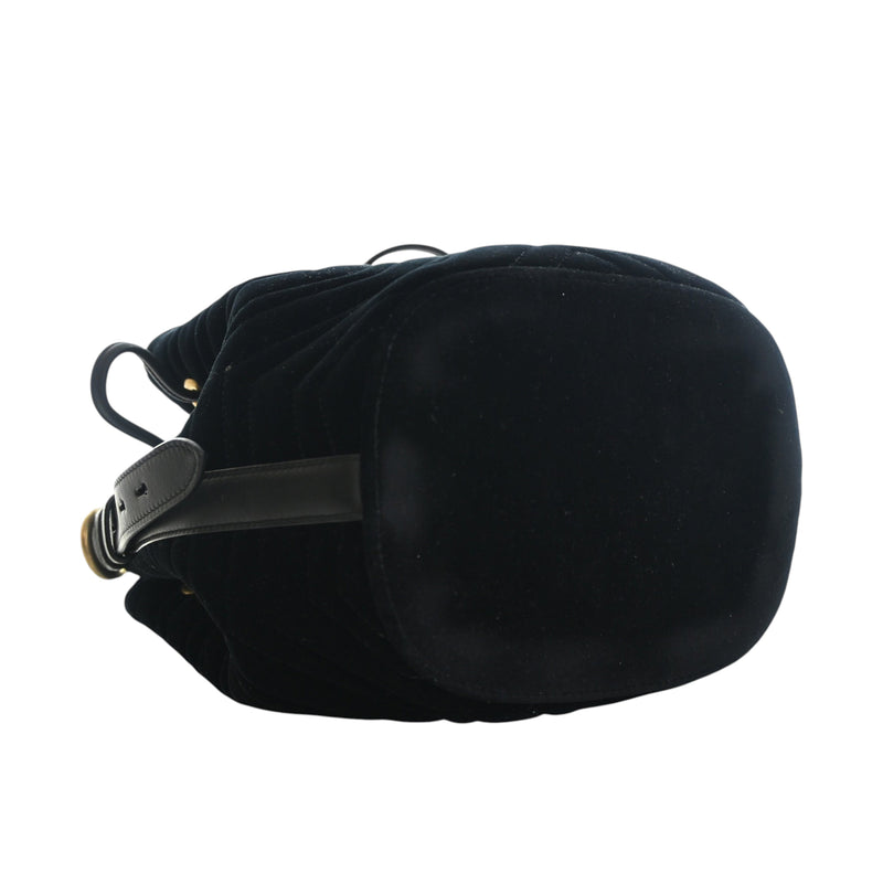 GG Marmont 2.0 Matelasse Velvet Bucket Bag - Image 6