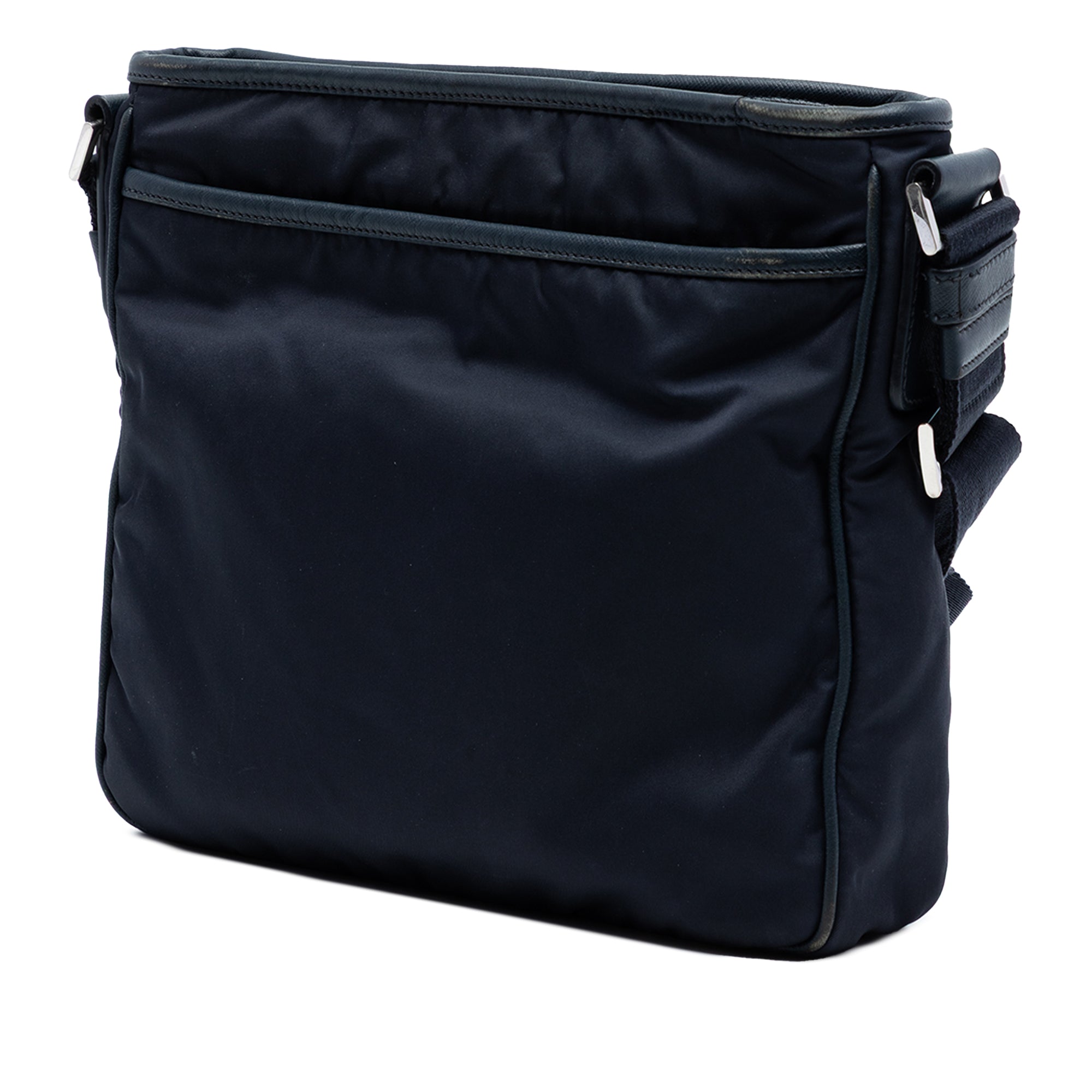 Saffiano Trimmed Tessuto Zip Top Crossbody - Image 2