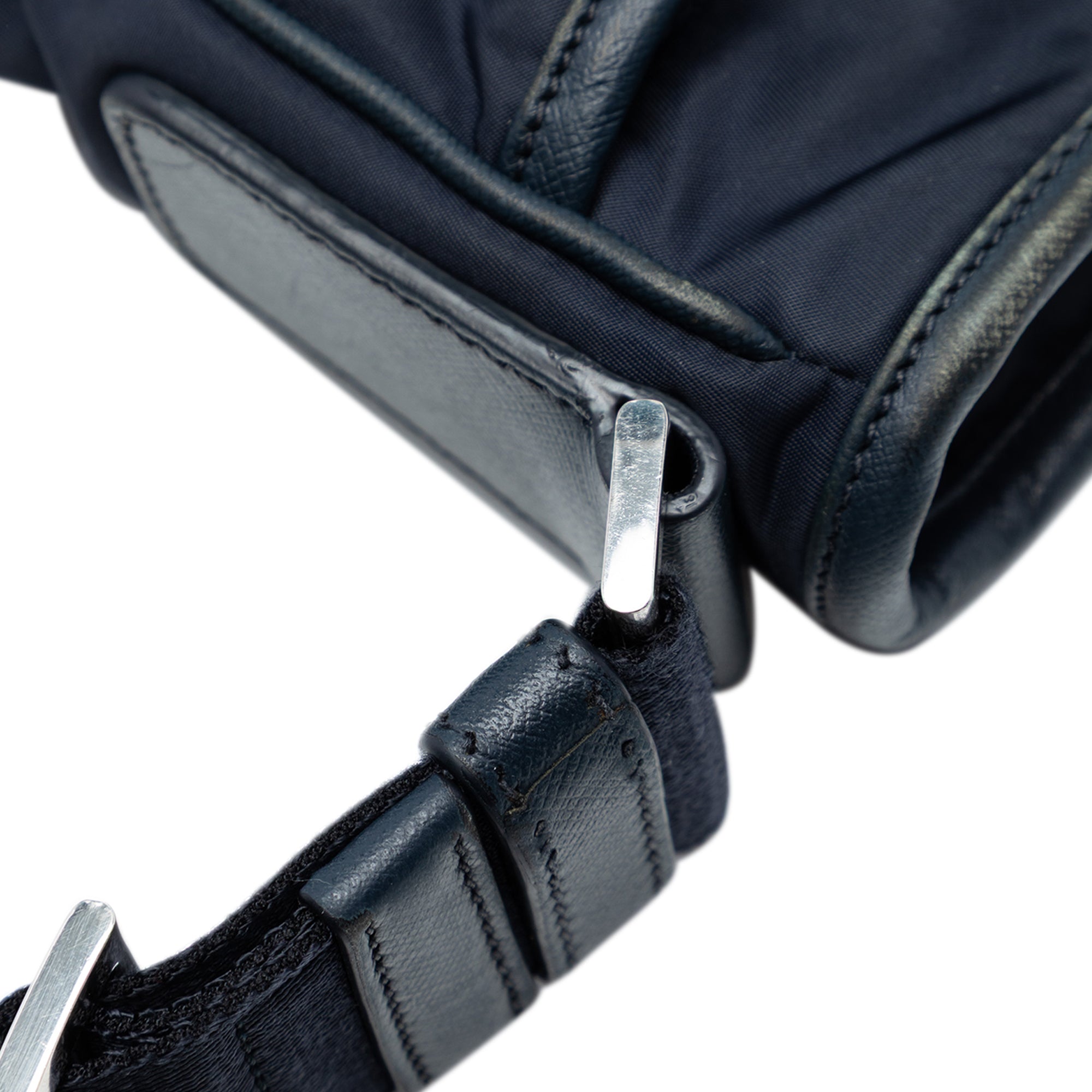 Saffiano Trimmed Tessuto Zip Top Crossbody - Image 6