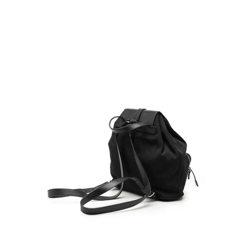 Canvas and Calfskin Jackie Drawstring Backpack - Image 2
