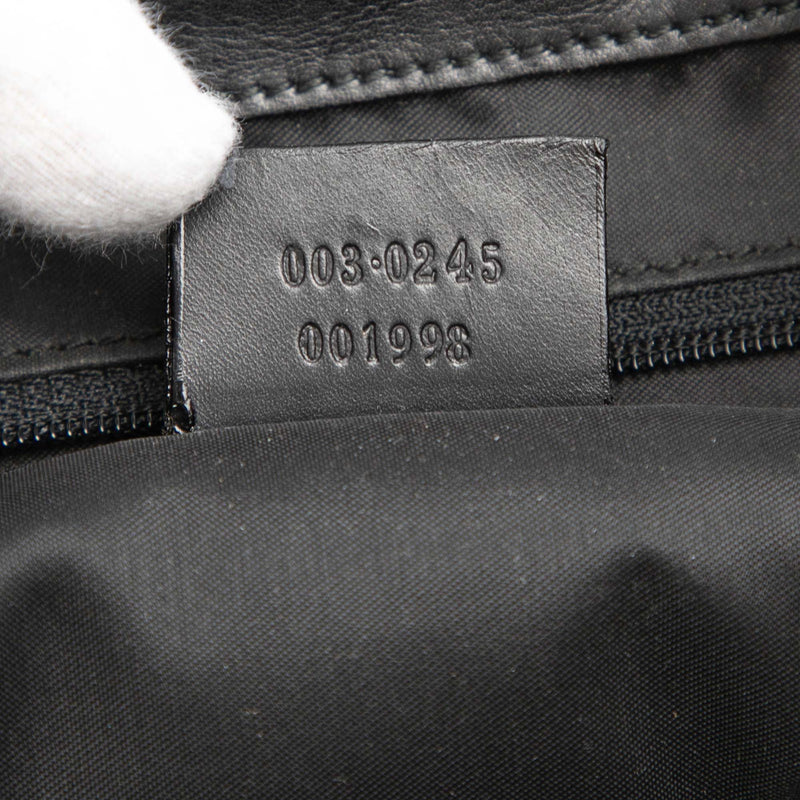 Canvas and Calfskin Jackie Drawstring Backpack - Image 6