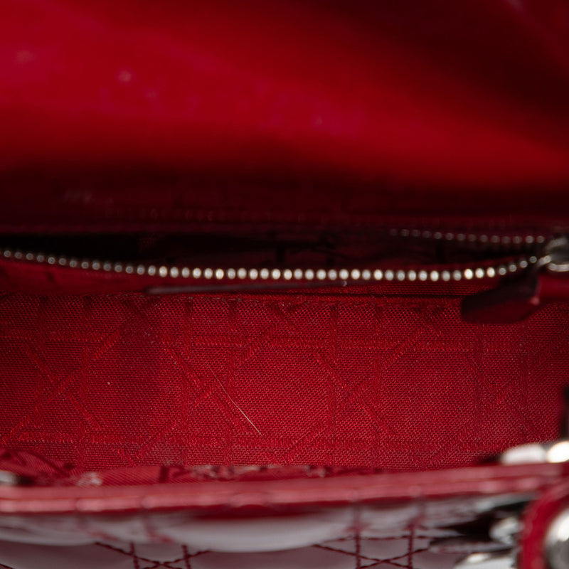 Mini Patent Cannage Lady Dior - Image 4