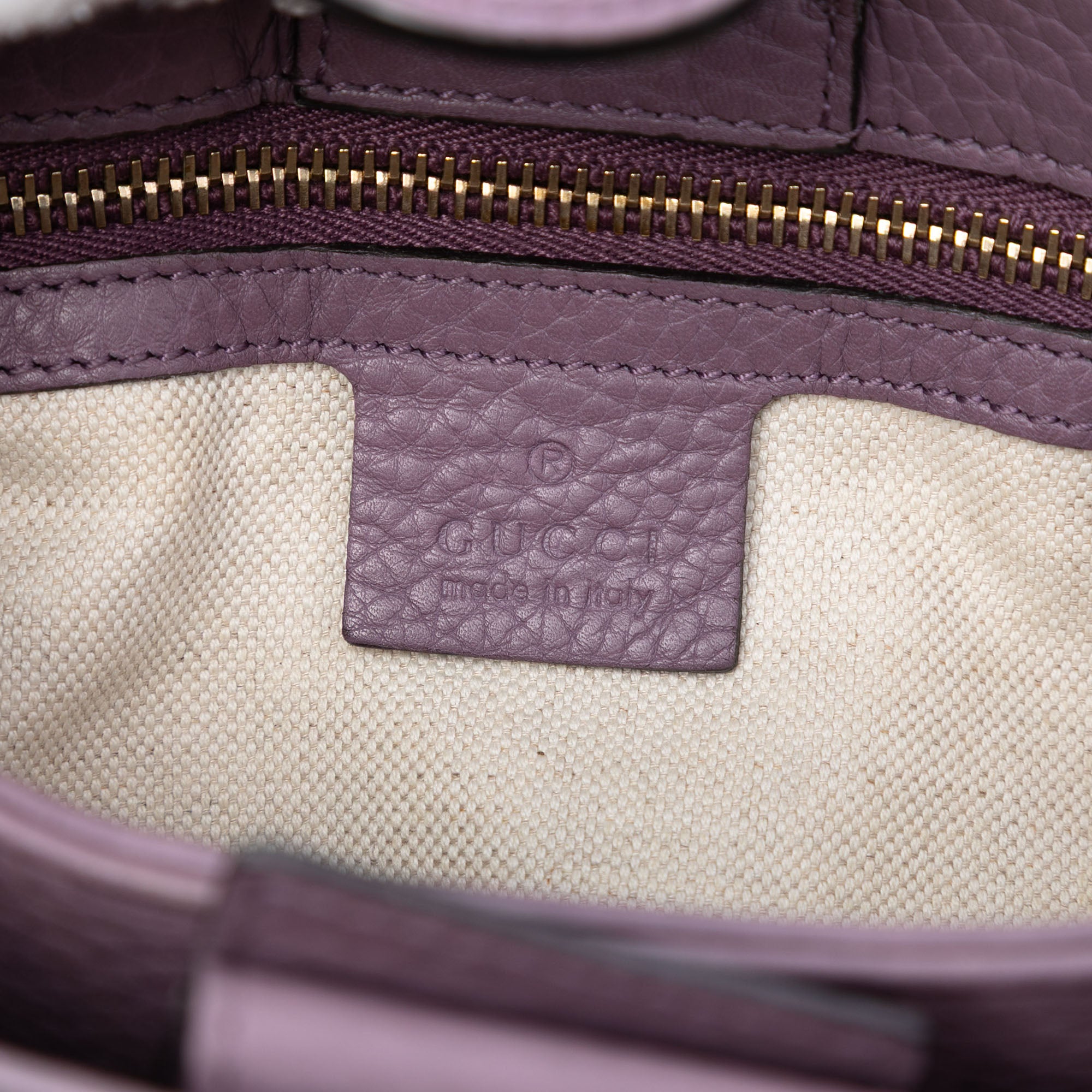Small Calfskin Bamboo Shopper Satchel - Image 5