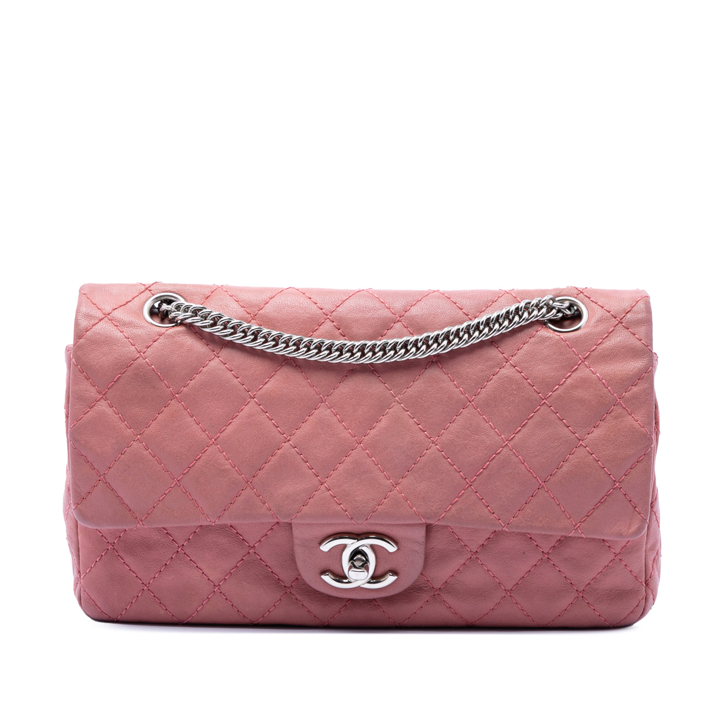 Medium Classic Washed Lambskin Bijoux Chain Double Flap - Image 1