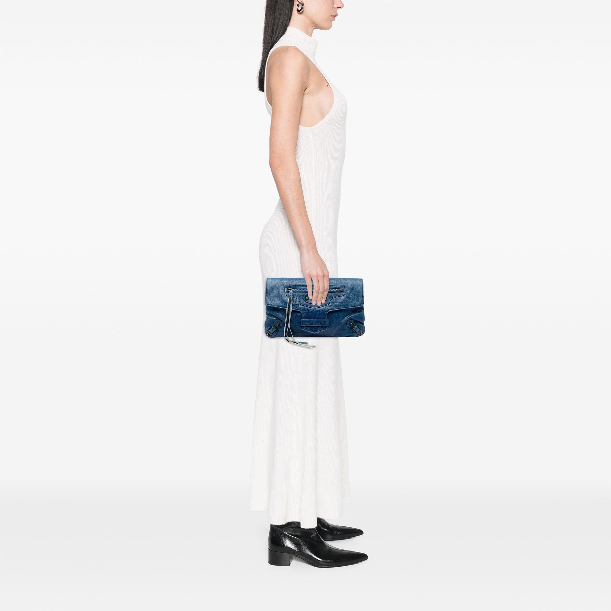 Lambskin Motocross Classic Envelope Clutch - Image 6
