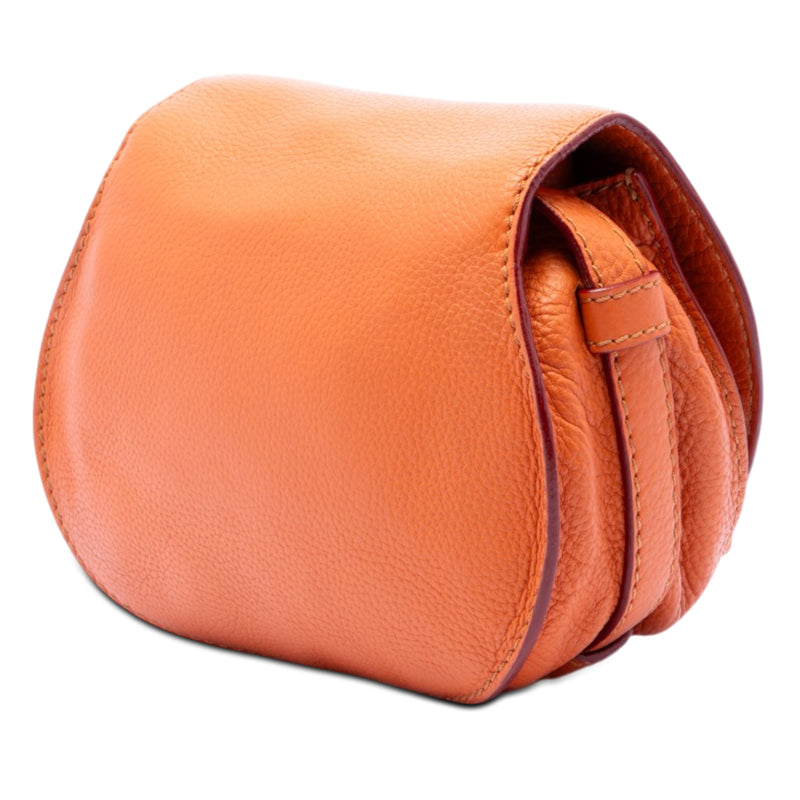 Small Grained Leather Marcie Saddle Crossbody - Image 2