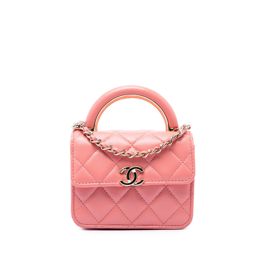 Mini Lambskin Paris Le19M Charming Top Handle Flap - Image 1