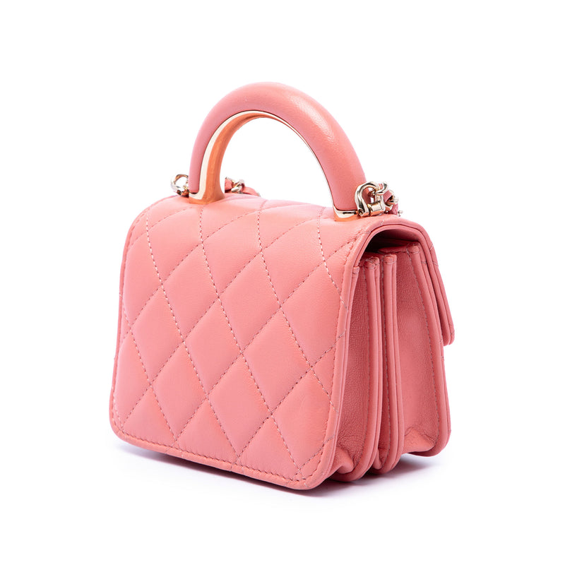 Mini Lambskin Paris Le19M Charming Top Handle Flap - Image 2