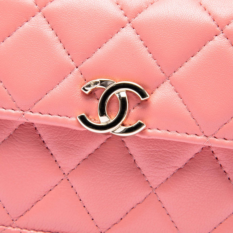 Mini Lambskin Paris Le19M Charming Top Handle Flap - Image 5