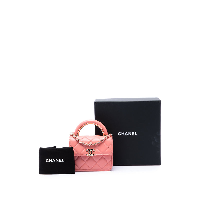 Mini Lambskin Paris Le19M Charming Top Handle Flap - Image 7