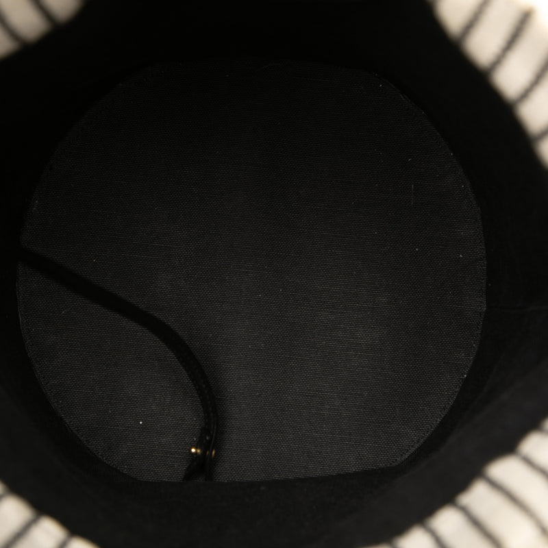 Striped Canvas Rive Gauche Bucket Bag - Image 4