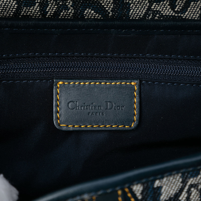 Oblique Canvas Saddle Bag - Image 5