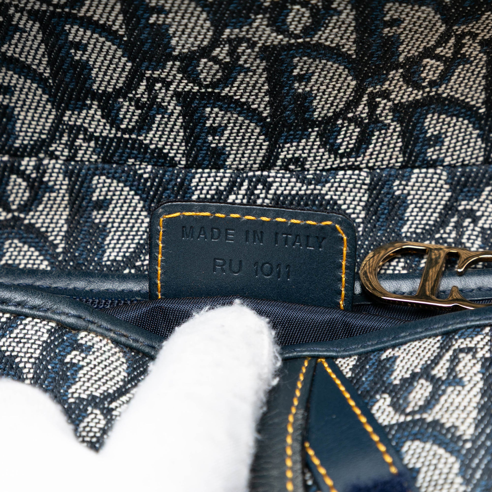 Oblique Canvas Saddle Bag - Image 6