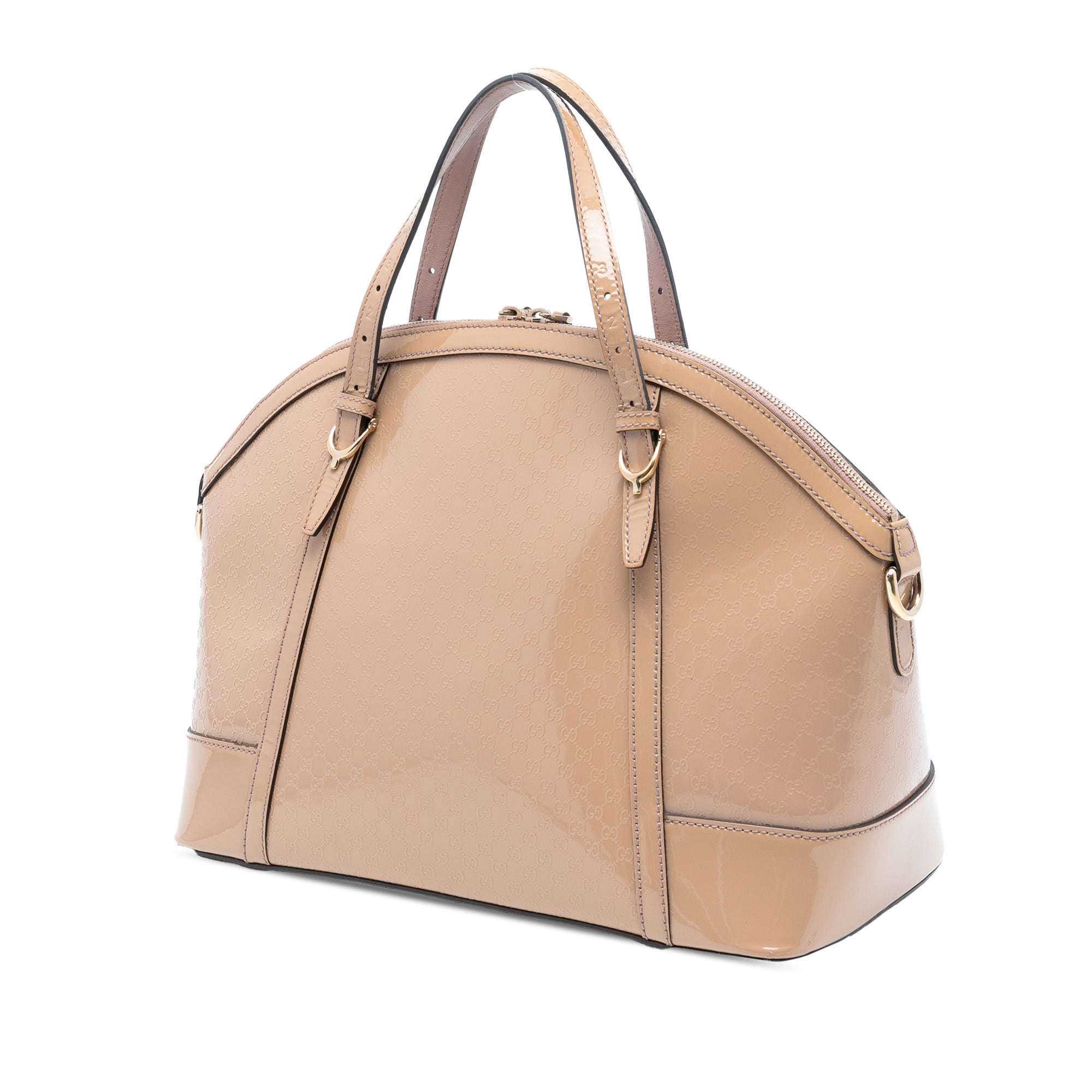 Large Microguccissima Patent Nice Dome Satchel - Image 2