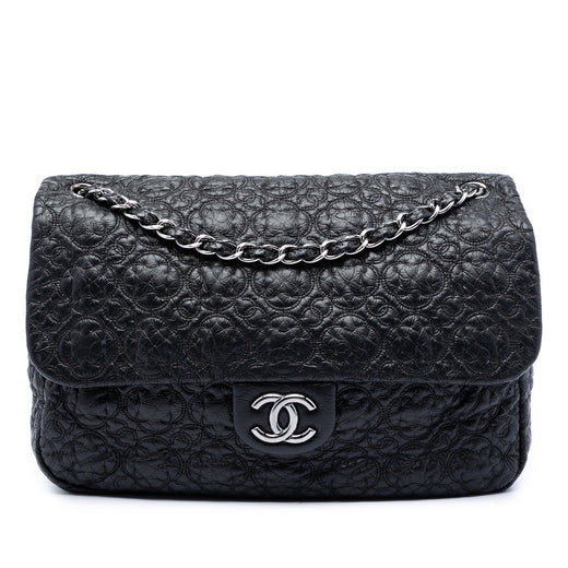 Jumbo Quilted Vinyl Rock In Moscow Single Flap - Image 1