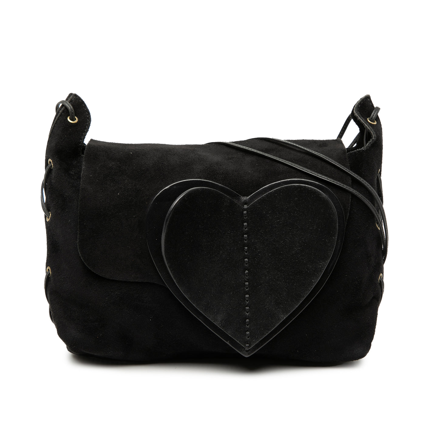 Suede Heart Crossbody - Image 1