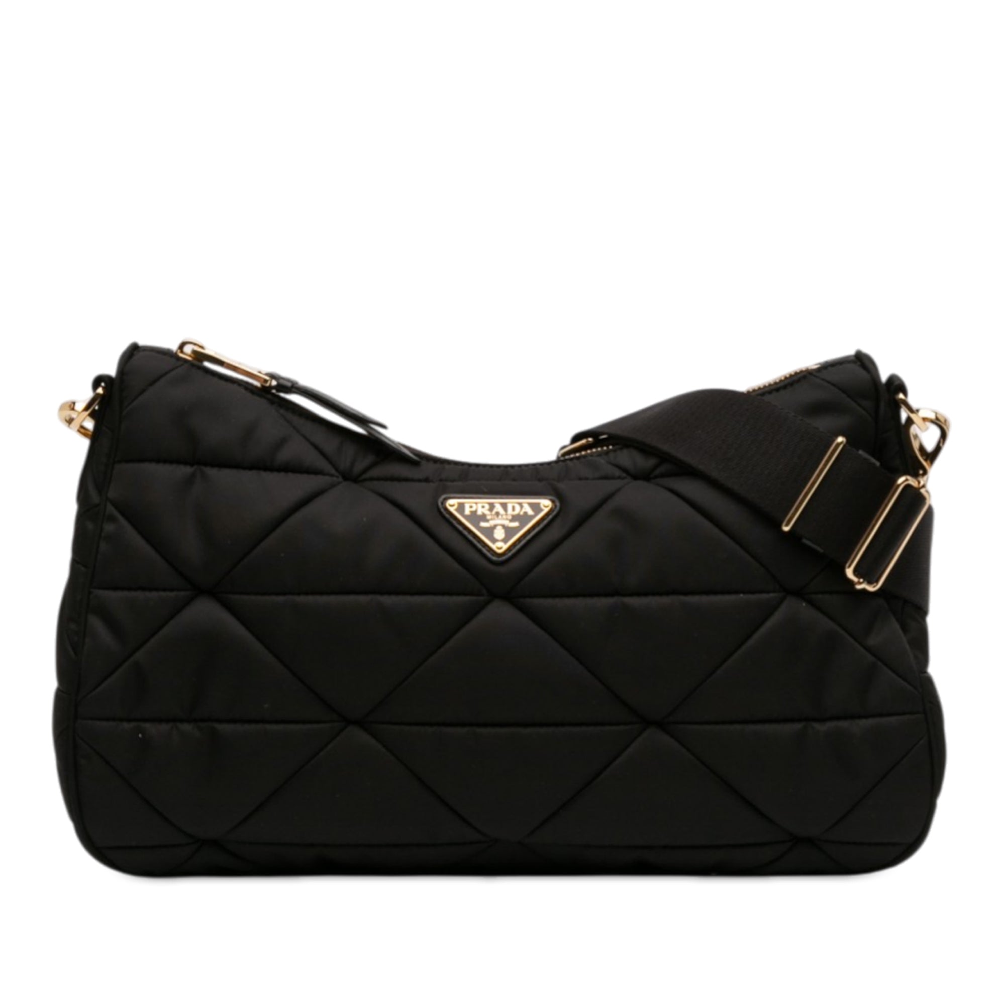 Large Padded Re Nylon Crossbody - Image 1