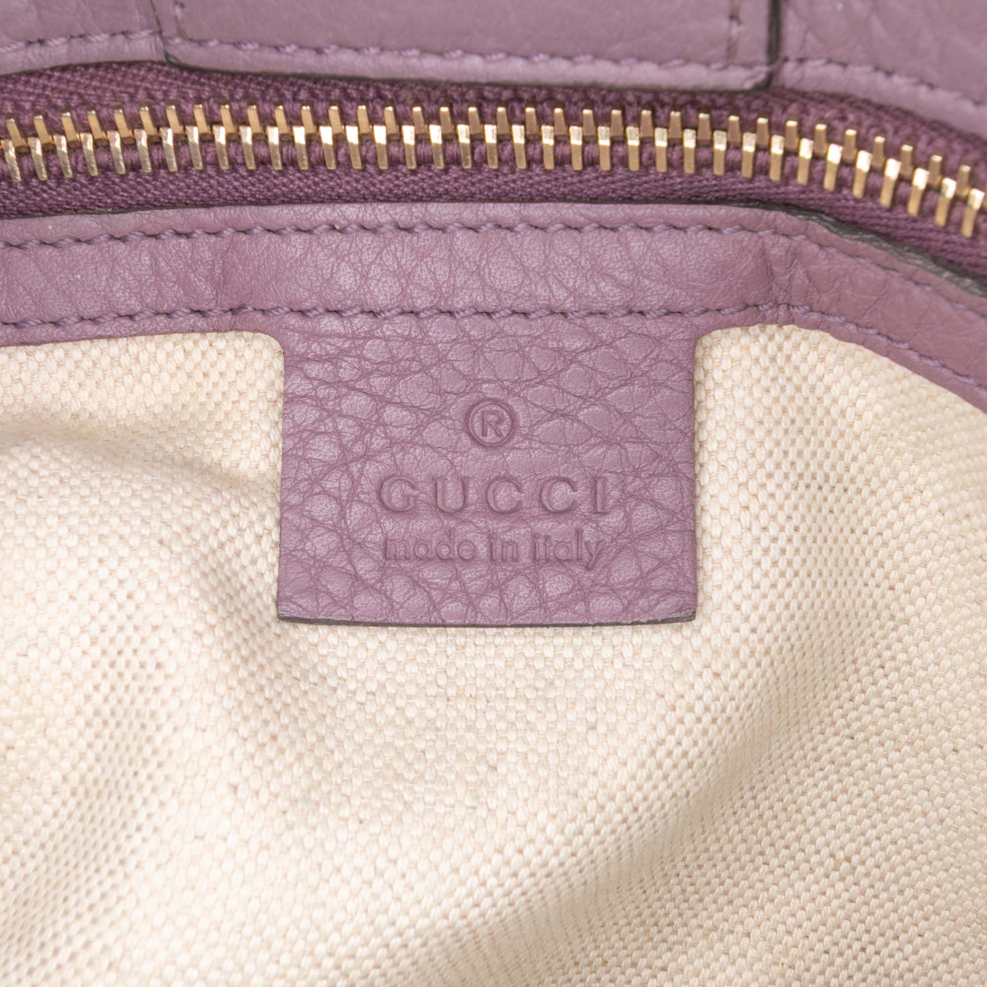 Medium Calfskin Bamboo Shopper Satchel - Image 5