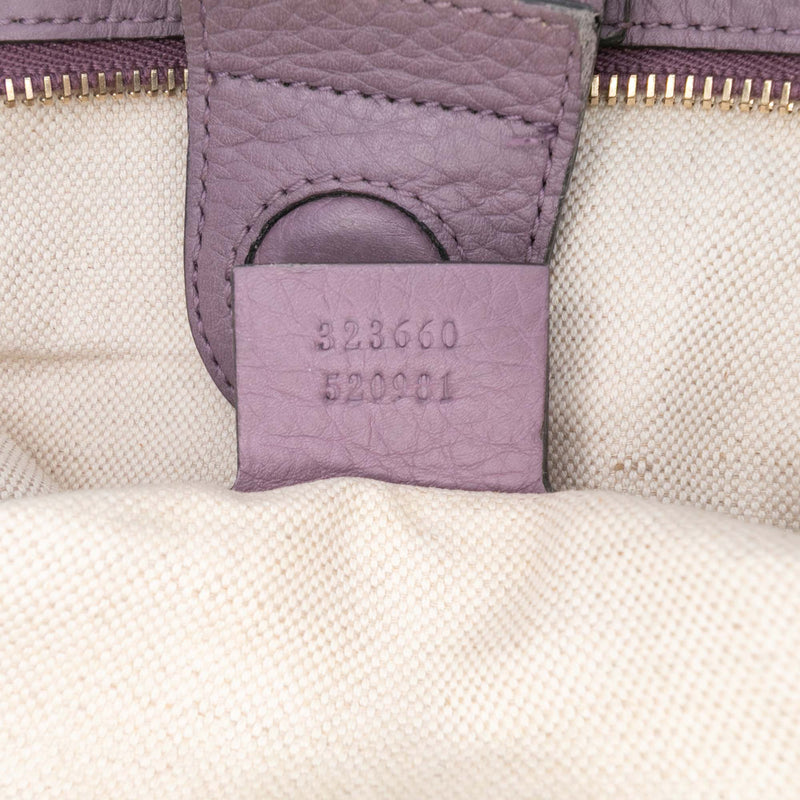 Medium Calfskin Bamboo Shopper Satchel - Image 6