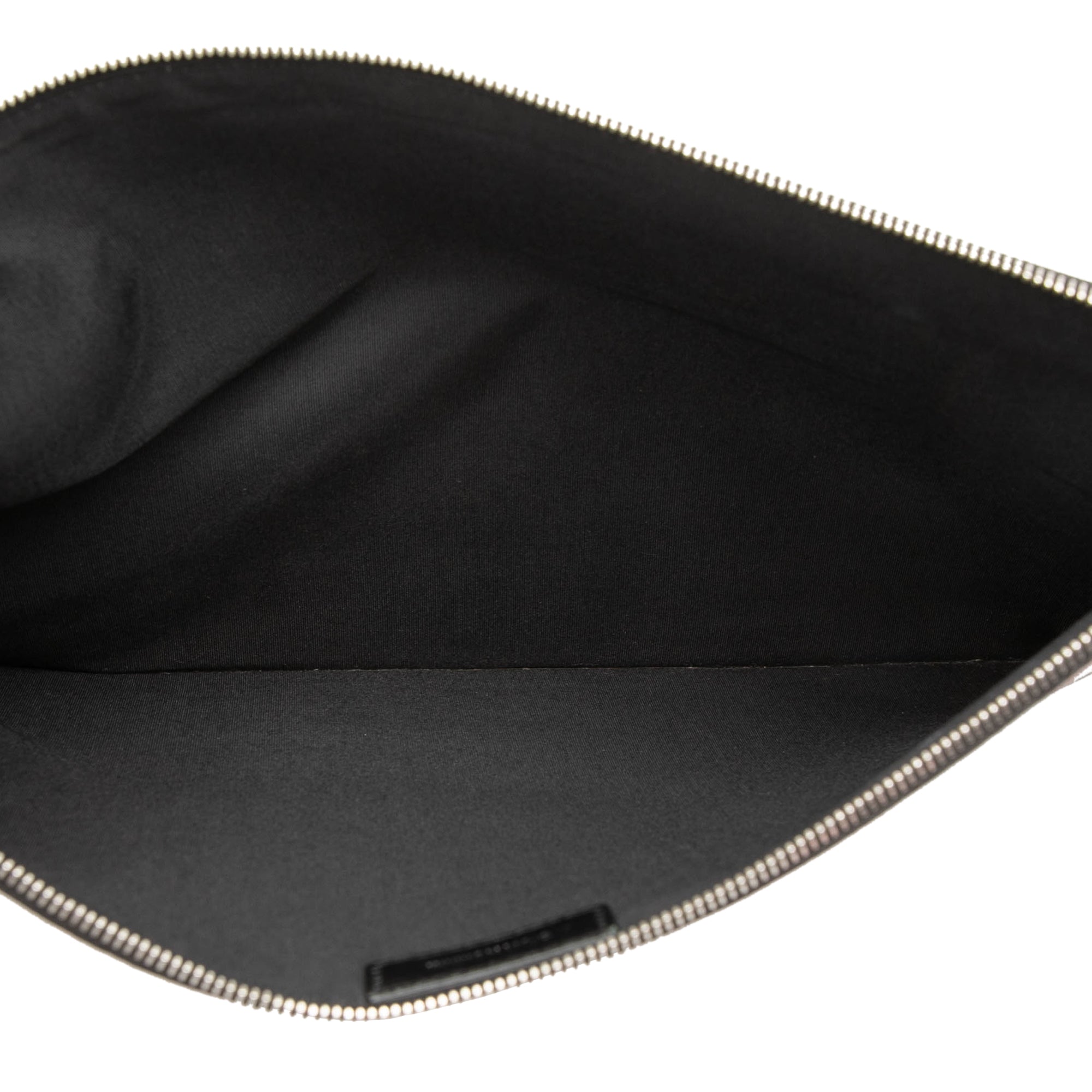 Homme Plaid Printed Diorissimo Coated Canvas Zip Clutch - Image 4