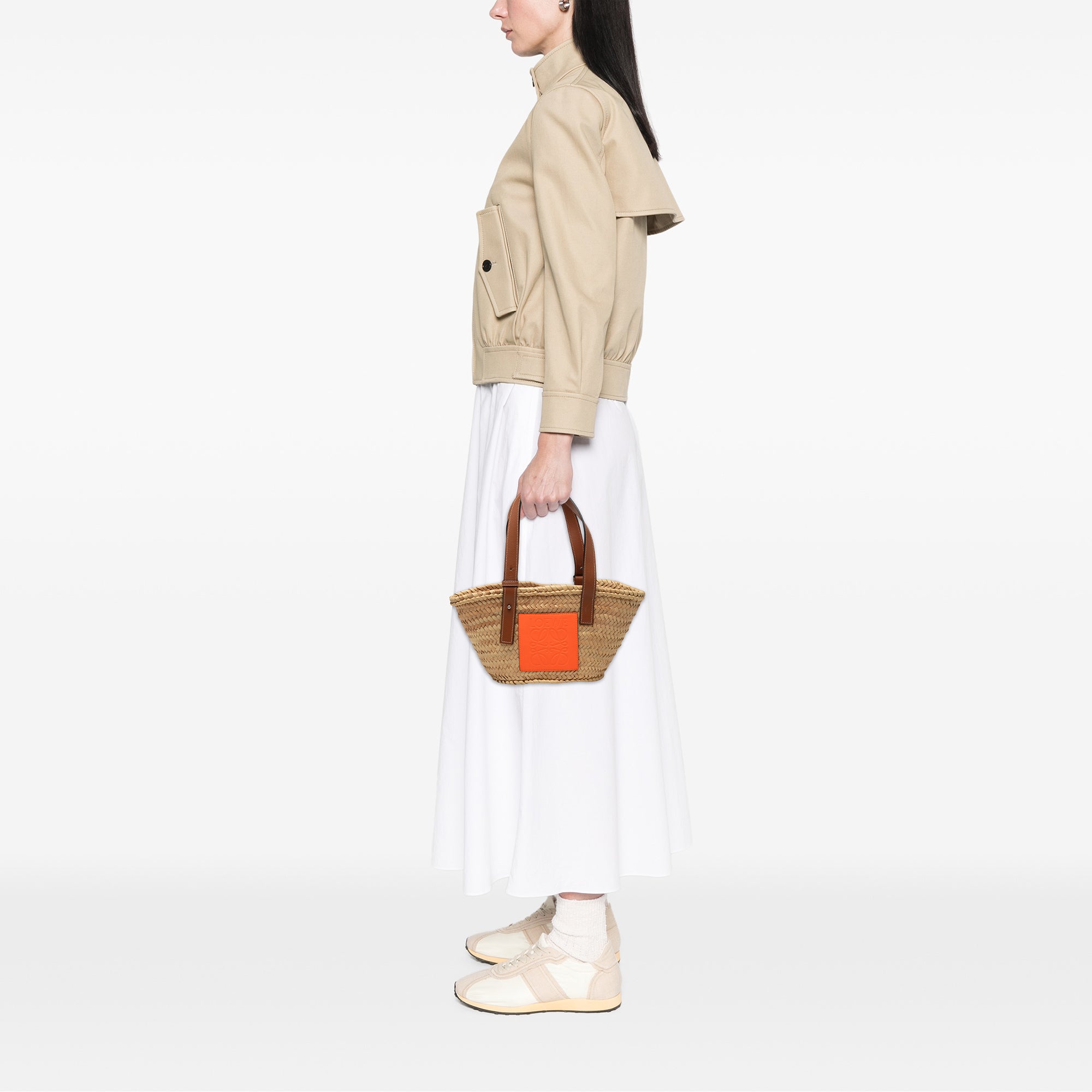 Small Raffia Basket Tote - Image 7