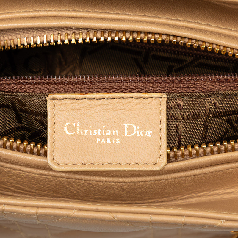 Medium Lambskin Cannage Lady Dior - Image 5