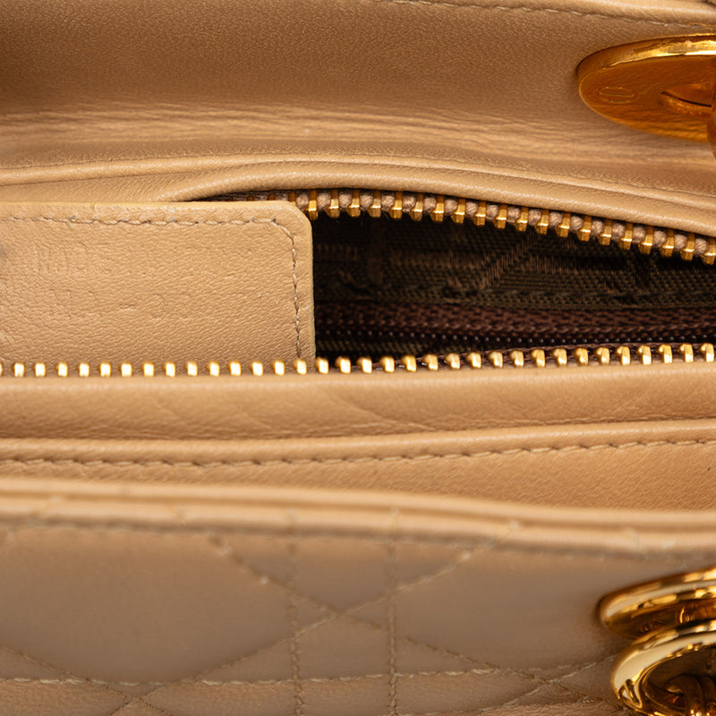 Medium Lambskin Cannage Lady Dior - Image 6