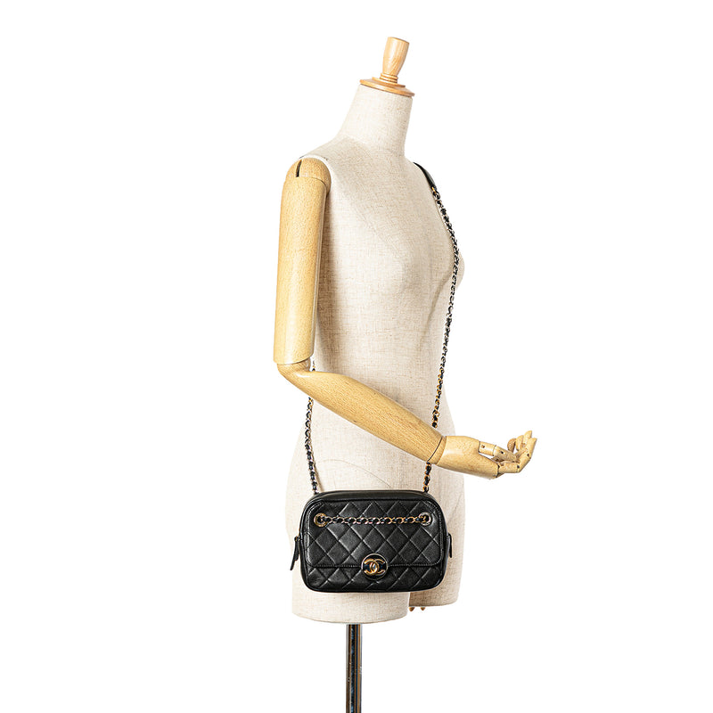 CC Quilted Lambskin Chain Camera Bag - Image 7