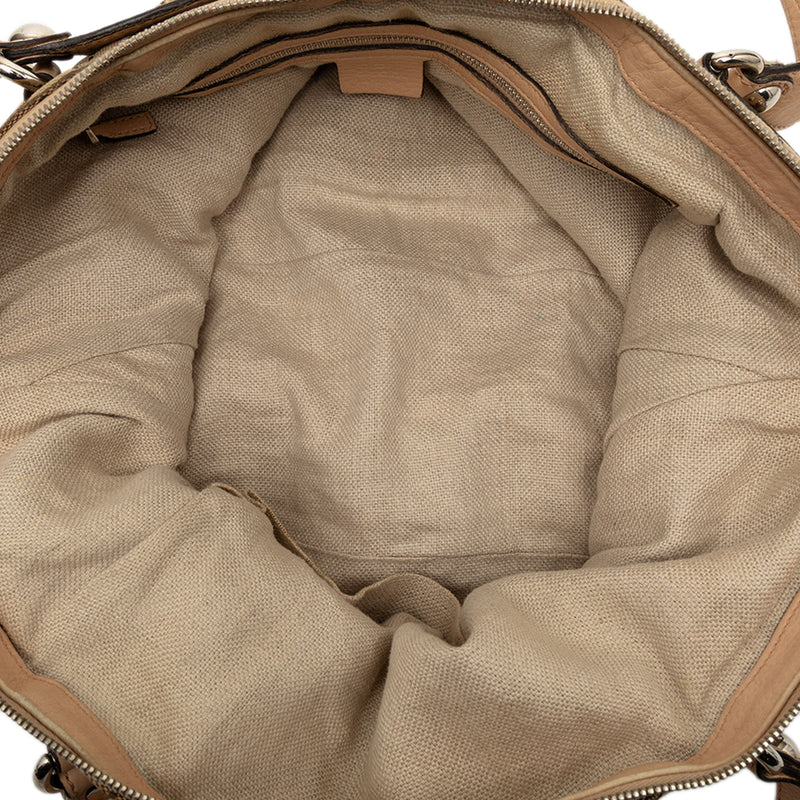 Large GG Canvas Icon Bit Satchel - Image 4