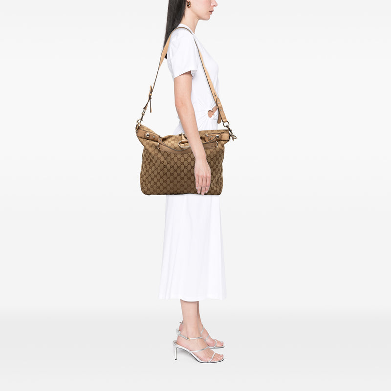 Large GG Canvas Icon Bit Satchel - Image 9