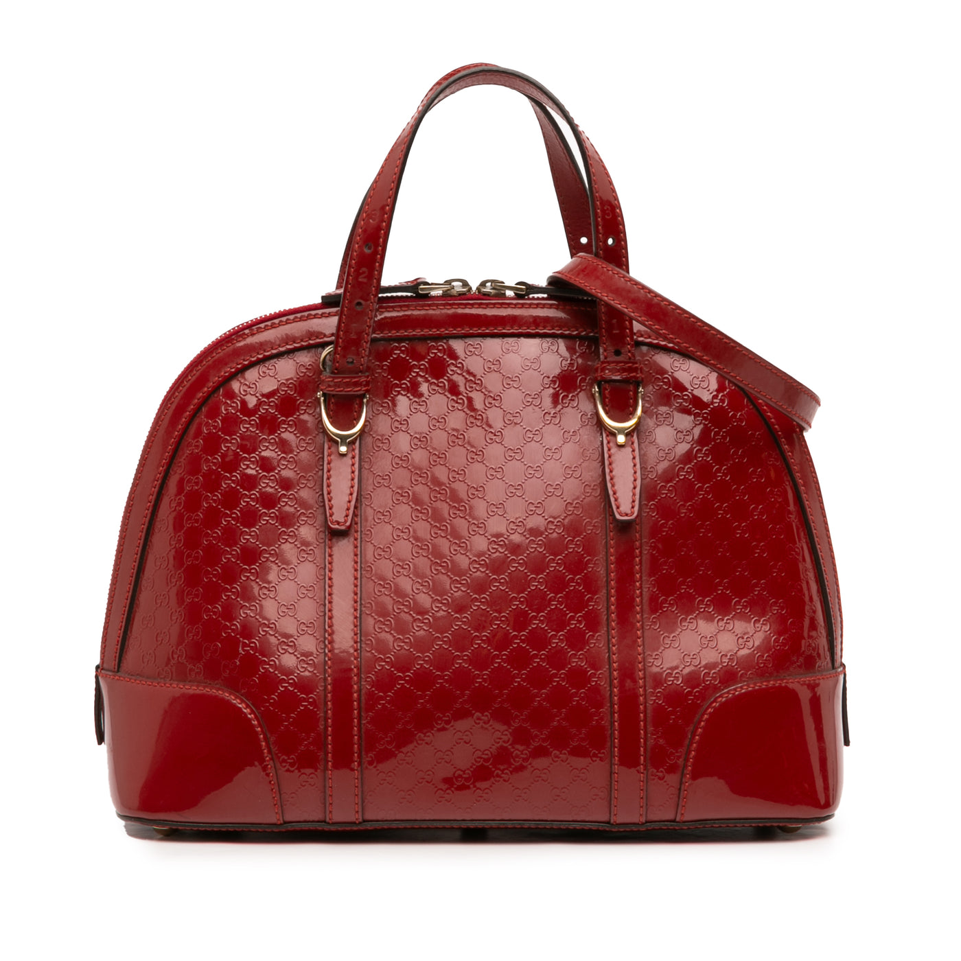 Small Microguccissima Patent Nice Dome Satchel - Image 1