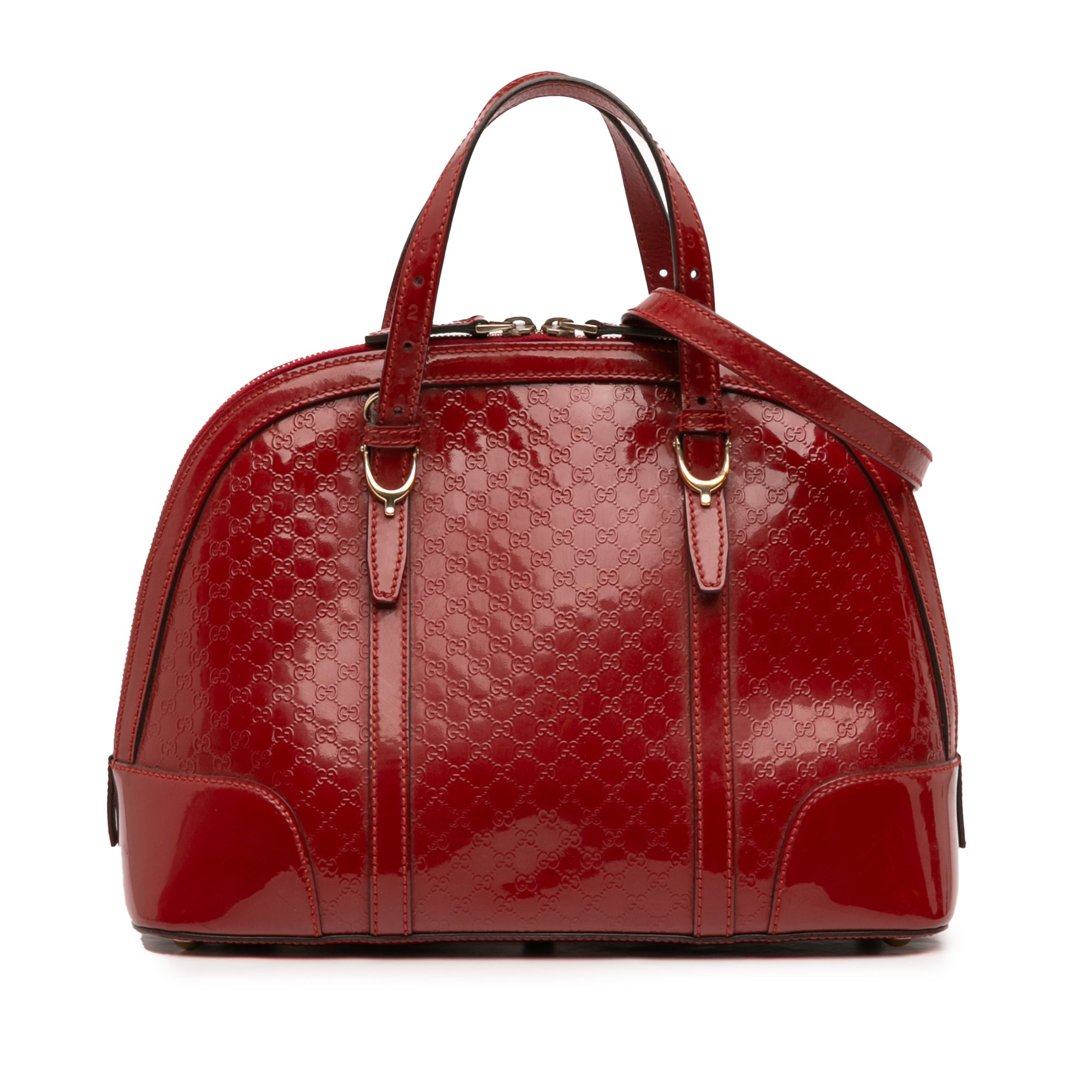 Small Microguccissima Patent Nice Dome Satchel - Image 1